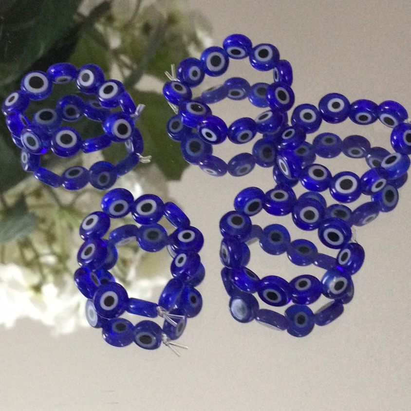 New Evil Eye Ring Stackable Elastic